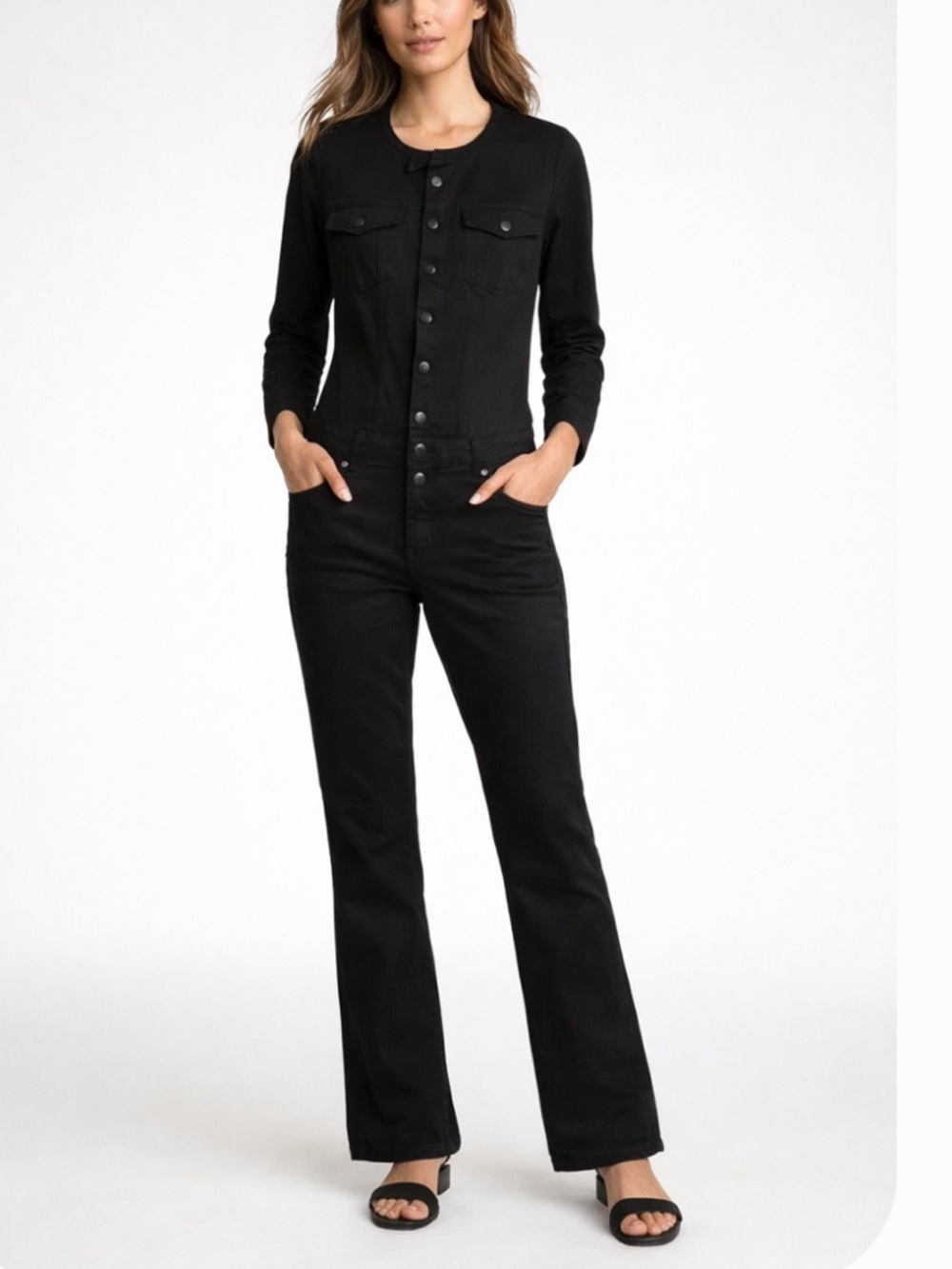 Closed Denim Black Straight leg Jumpsuit